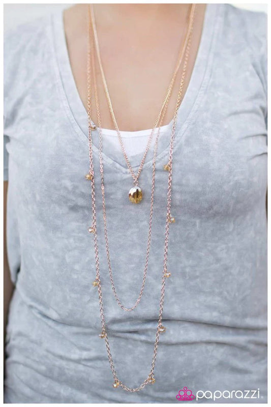 Paparazzi Necklace ~ The Night Life - Gold