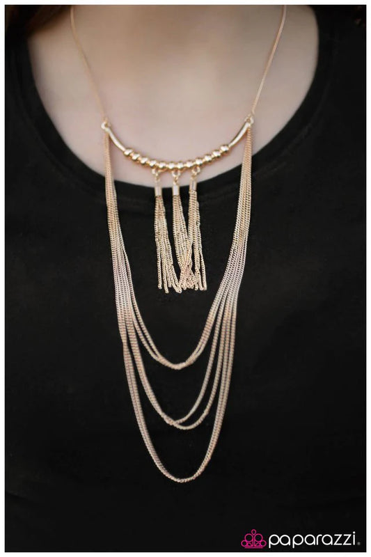 Paparazzi Necklace ~ The Elitist - Gold
