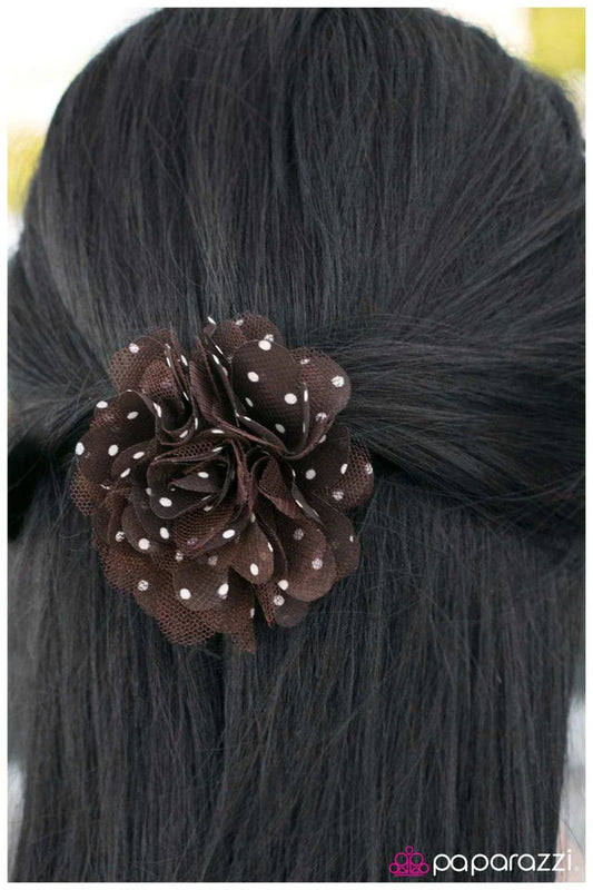 Paparazzi Hair Accessories ~ Just POLKA-ing Fun at You! - Brown