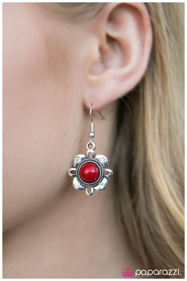 Paparazzi Earring ~ Our Song - Red