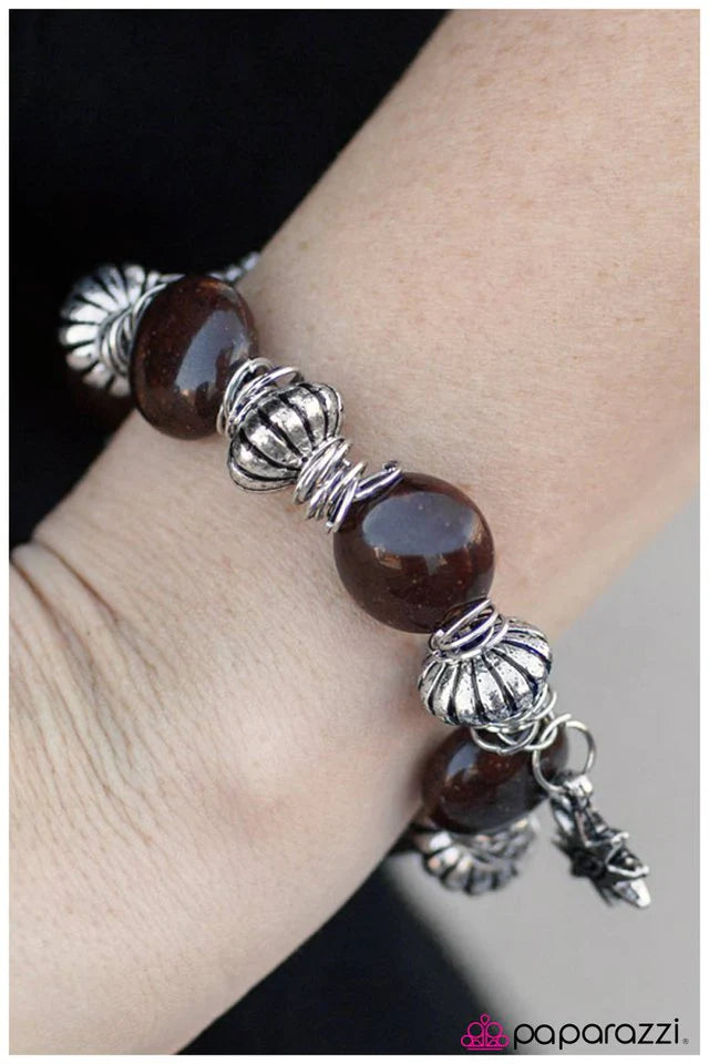 Paparazzi Bracelet ~ Smooth Move - Brown