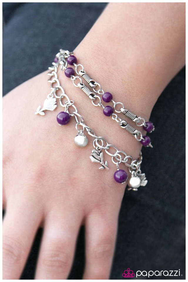 Paparazzi Bracelet ~ Like Fine Wine - Purple