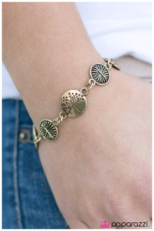 Paparazzi Bracelet ~ A Walk Outside - Brass