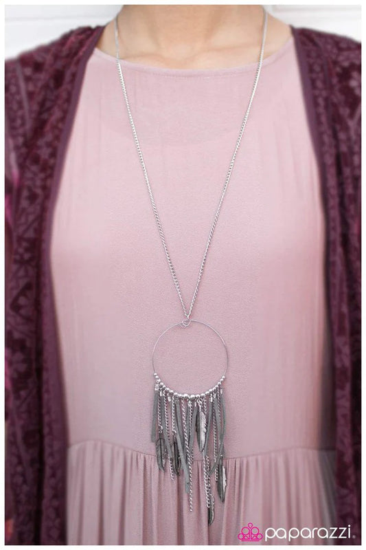 Paparazzi Necklace ~ See You In My Dreams - Silver