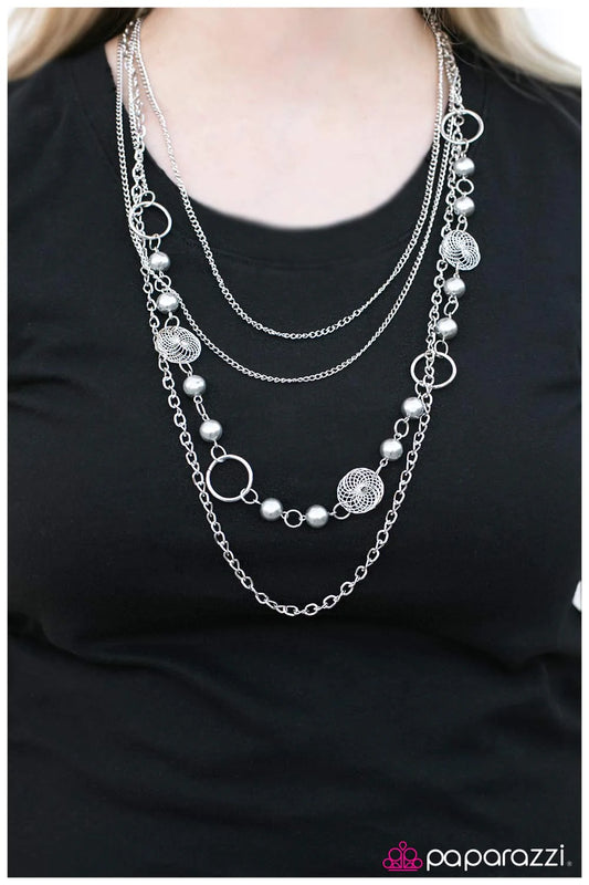 Paparazzi Necklace ~ The Glory Days  - Silver