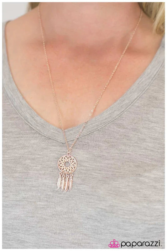 Paparazzi Necklace ~ The Girl of Your Dreams - Rose Gold