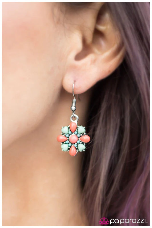 Paparazzi Earring ~ My Little Flower - Multi