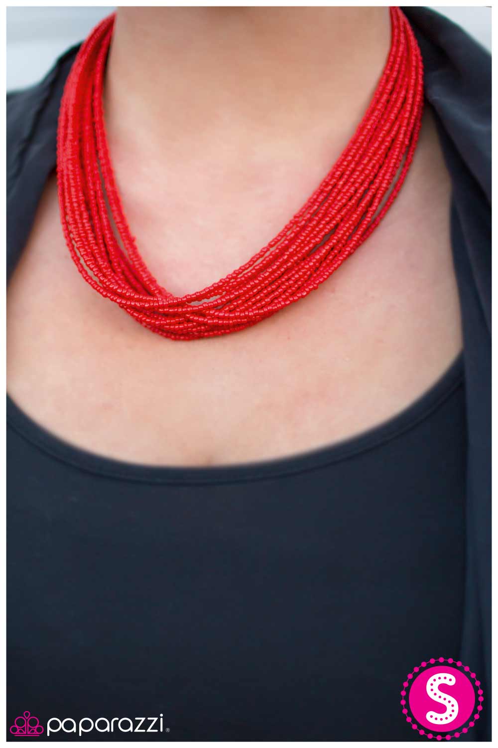 Paparazzi Necklace ~ Wide Open Spaces - Red
