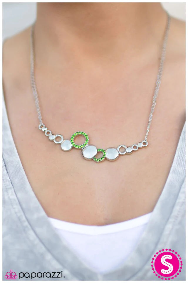 Paparazzi Necklace ~ Honorable Mention - Green