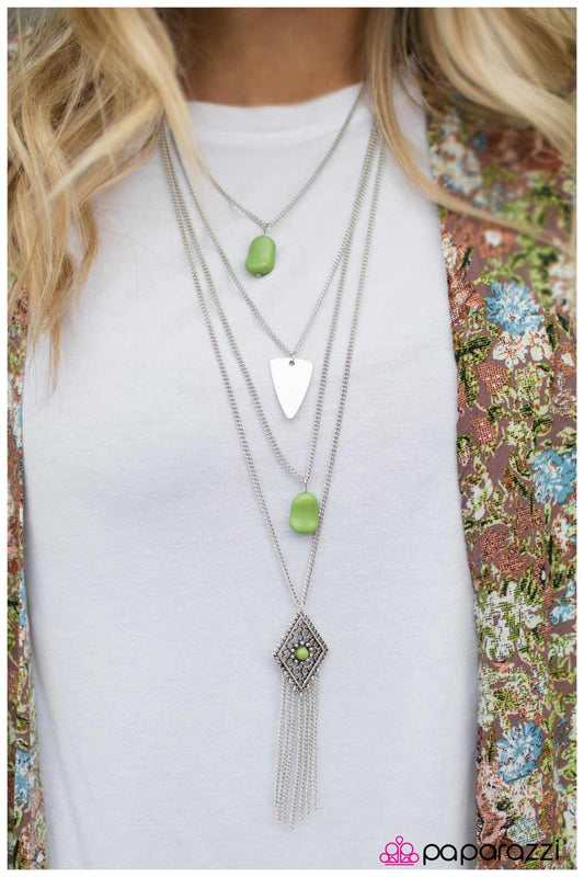 Paparazzi Necklace ~ A Gypsy Soul - Green