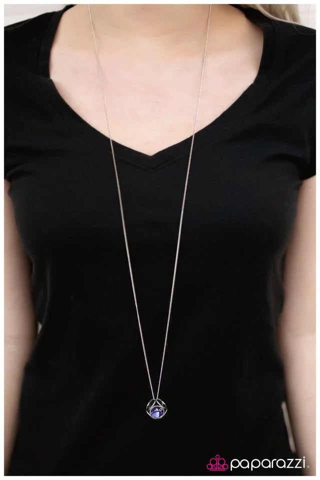 Collar Paparazzi ~ Caja de Pandora - Púrpura