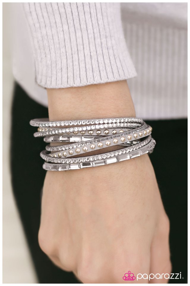 Paparazzi Bracelet ~ Stick It To The Man! - Silver