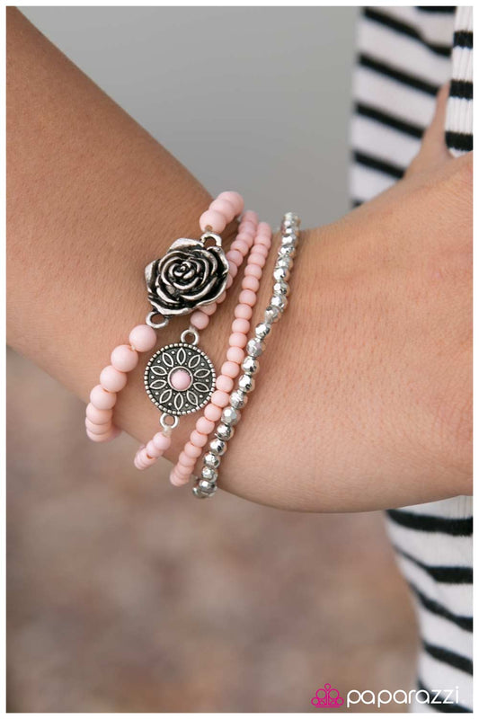 Paparazzi Bracelet ~ New Beginnings - Pink