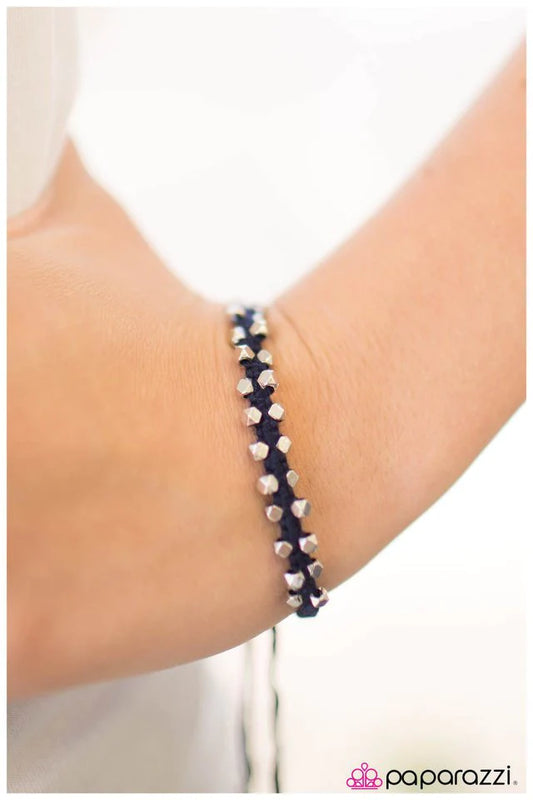 Pulsera Paparazzi ~ Nunca retrocedas - Azul