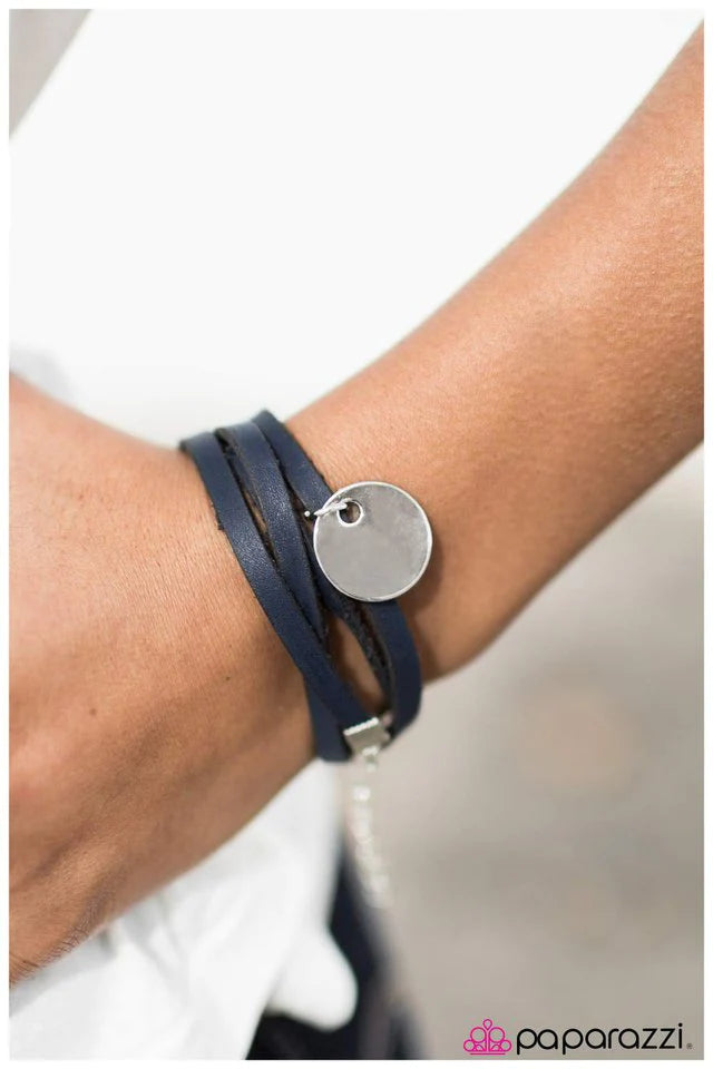 Pulsera Paparazzi ~ Volviendo a tus raíces - Azul