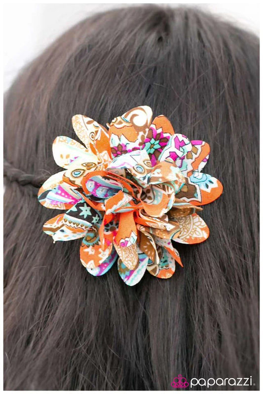 Accesorios para el cabello de Paparazzi ~ Paradise Lost - Naranja