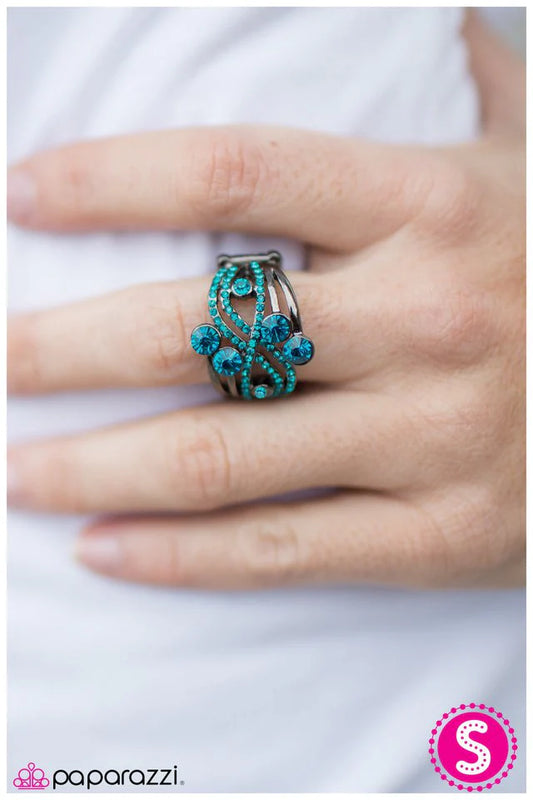 Paparazzi Ring ~ Dont Forget To Sparkle! - Blue