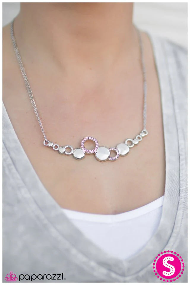 Paparazzi Necklace ~ Honorable Mention - Pink