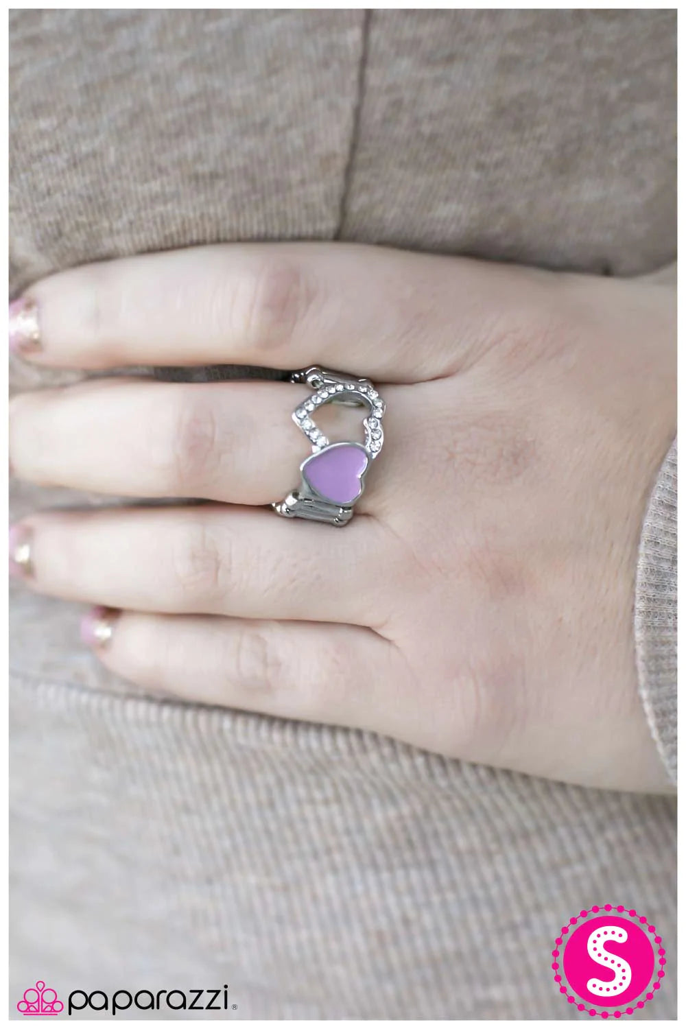 Paparazzi Ring ~ Ive HEART It All Before - Purple