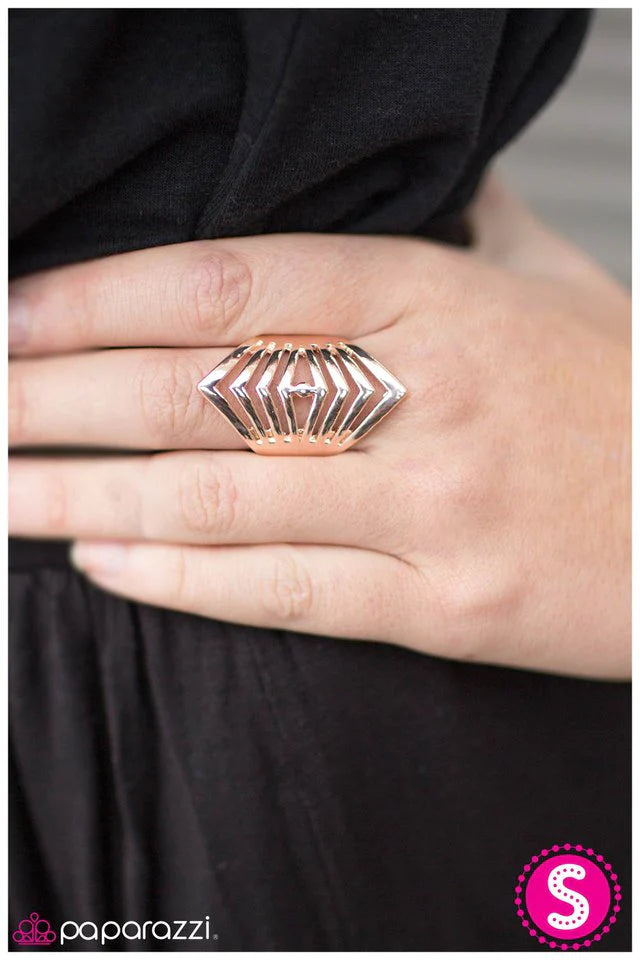 Paparazzi Ring ~ The A-Team - Rose Gold