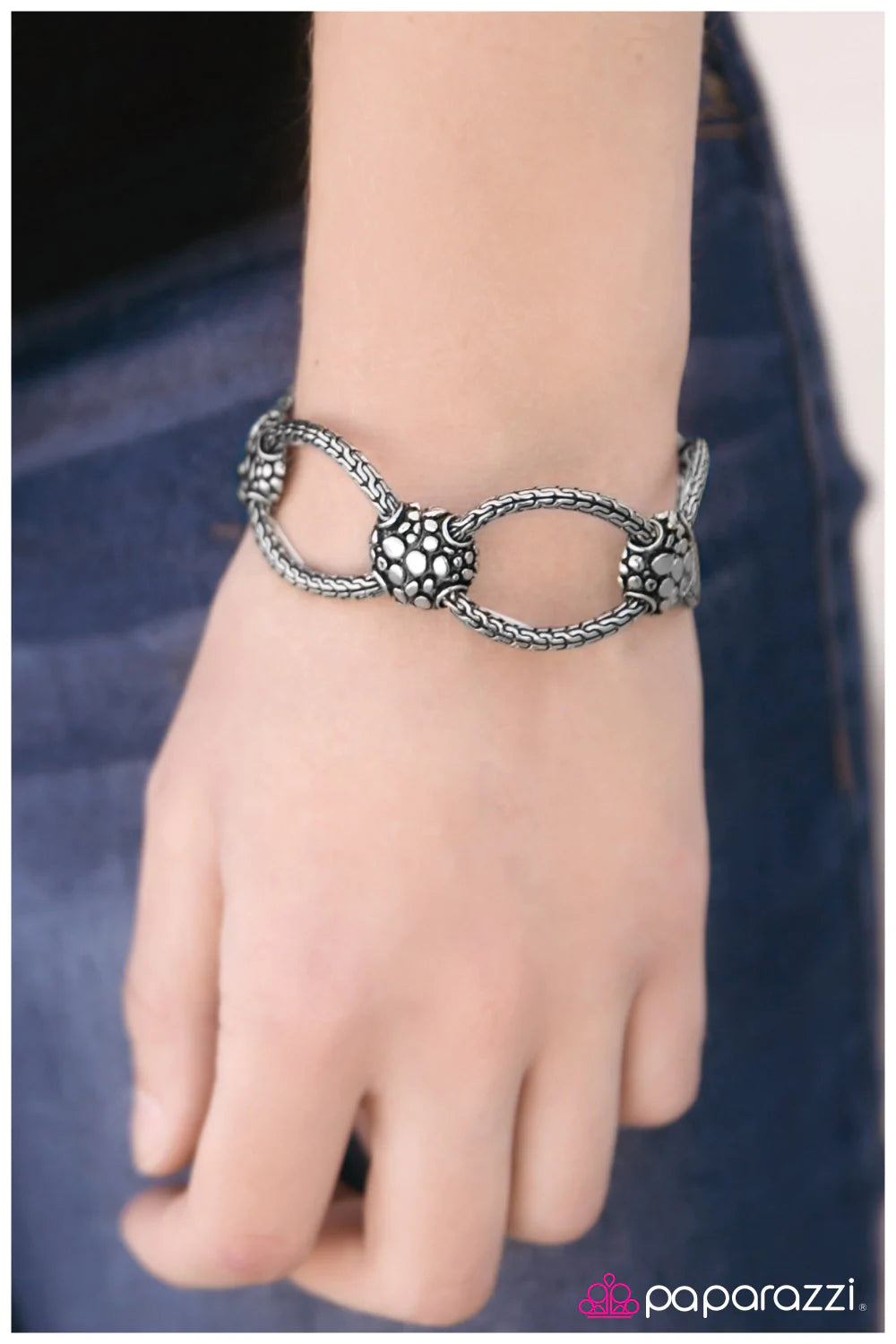 Paparazzi Bracelet ~ Safari Park - Silver