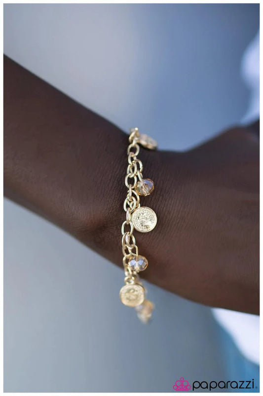 Paparazzi Bracelet ~ The Euro - Gold