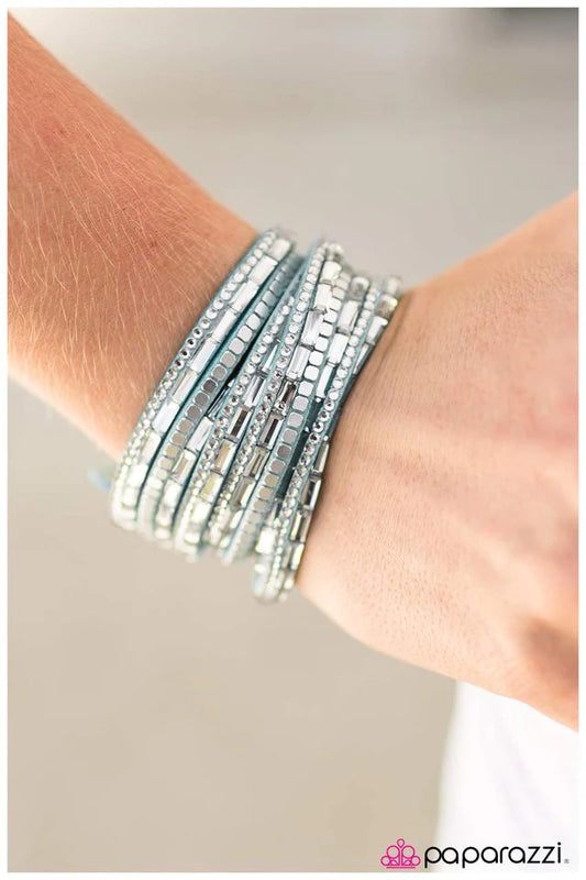 Paparazzi Bracelet ~ Gimme Some Sugar - Blue