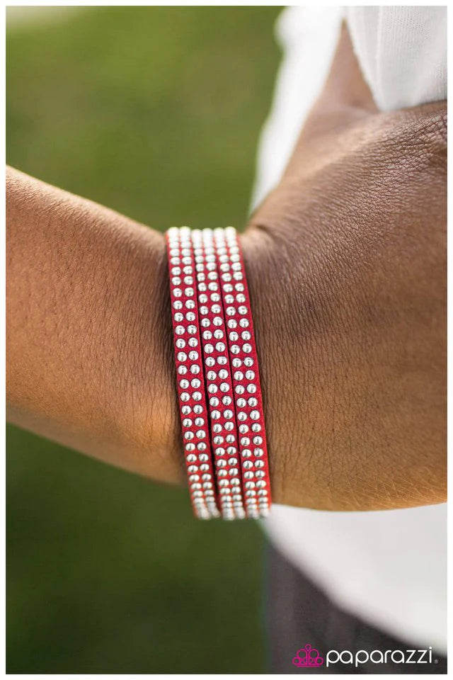 Pulsera Paparazzi ~ The Girl Scout - Rojo