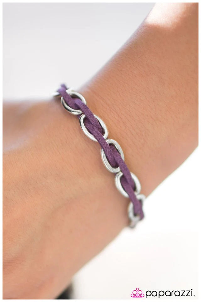 Paparazzi Bracelet ~ Hard To PerSUEDE - Purple