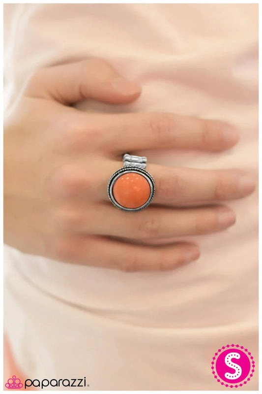 Anillo Paparazzi ~ Muy Popular - Naranja