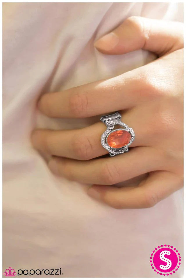 Anillo de paparazzi ~ Cumpleañera - Naranja