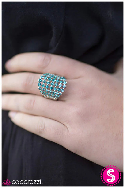 Anillo Paparazzi ~ Mamá te va a comprar un diamante - Azul