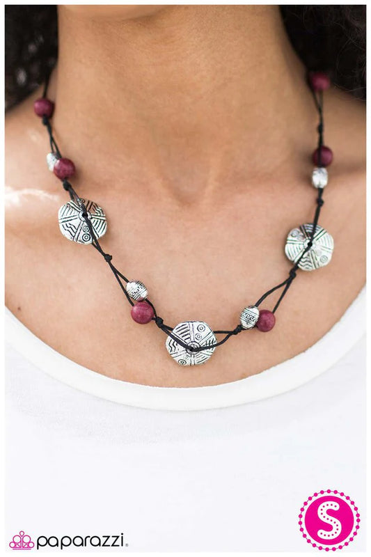 Paparazzi Necklace ~ The Wayward Traveler - Pink