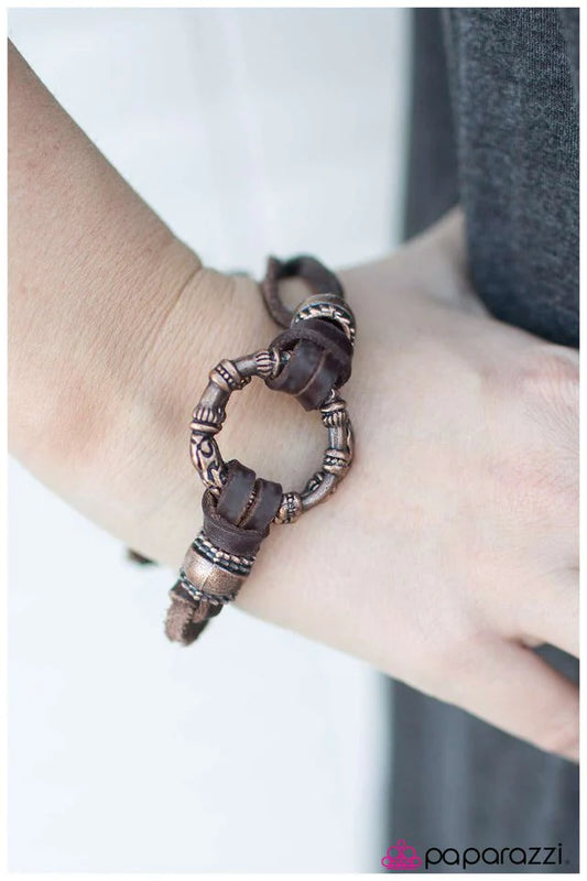 Paparazzi Bracelet ~ Pirate Quest - Brown