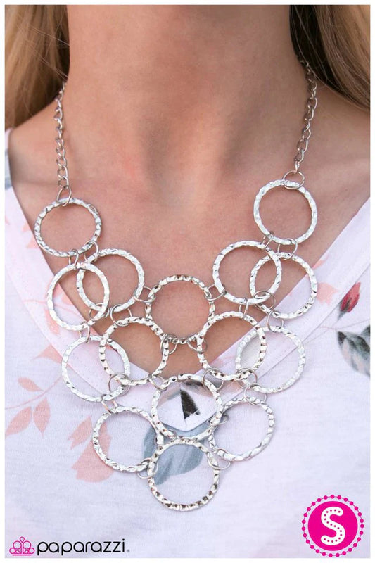 Paparazzi Necklace ~ Dont RING Me Down - Silver