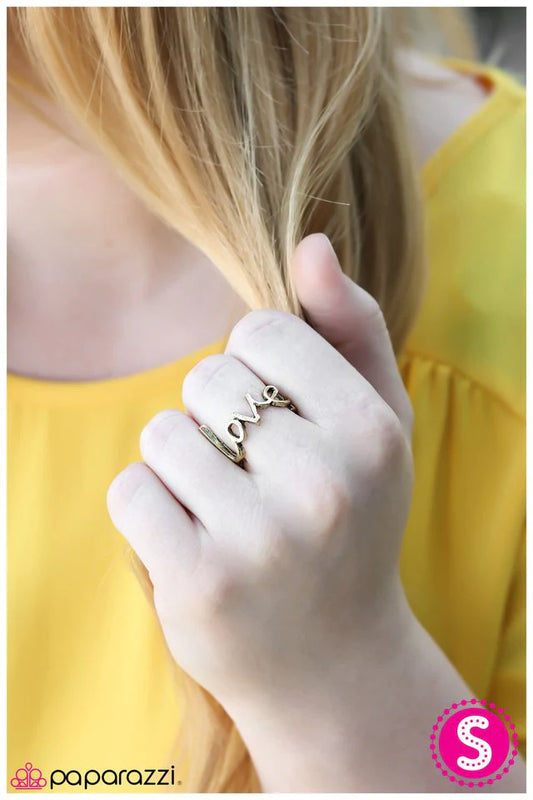 Paparazzi Ring ~ Young Love - Brass