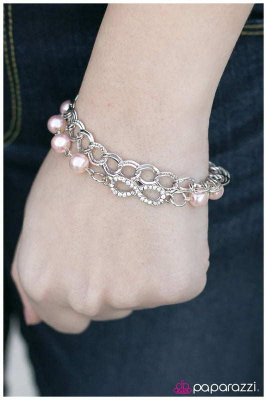 Paparazzi Bracelet ~ Forever Is Not Enough - Pink