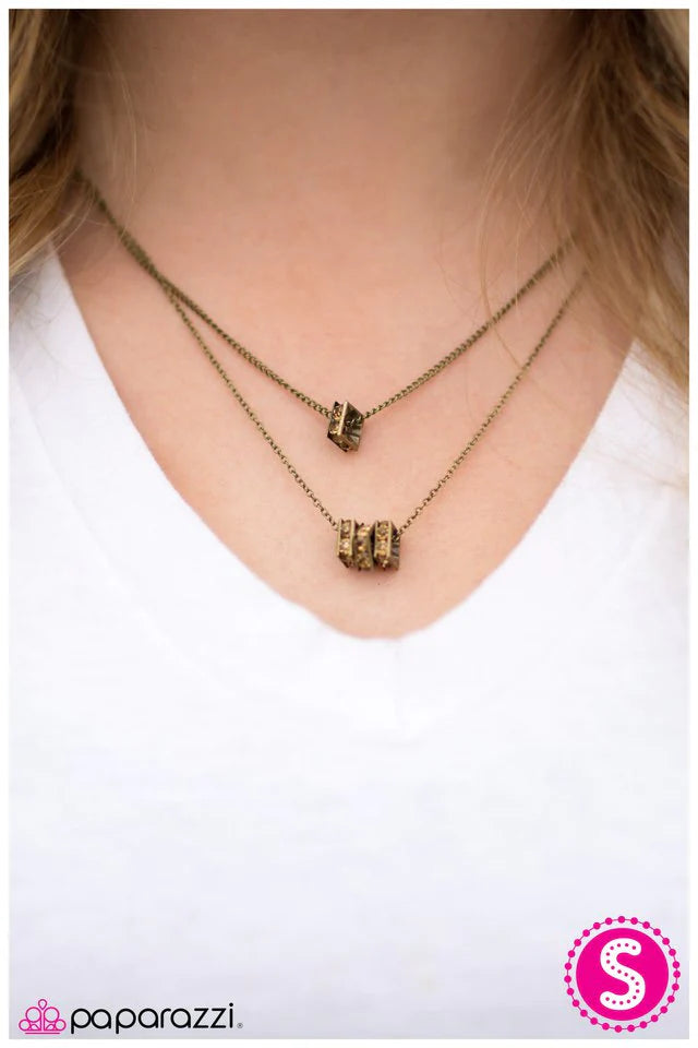 Paparazzi Necklace ~ The Main Attraction - Brass