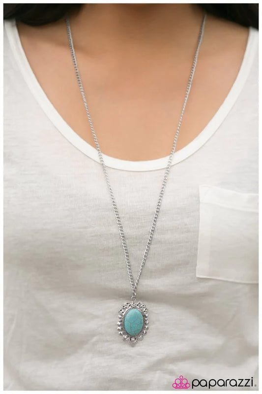 Paparazzi Necklace ~ Hail To The CHIC - Blue