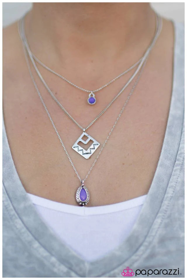 Collar Paparazzi ~ Corre hacia las colinas - Púrpura