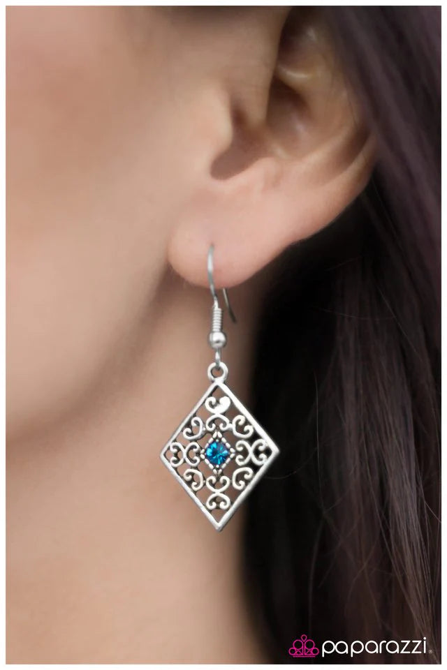 Paparazzi Earring ~ Late Night Rendezvous - Blue