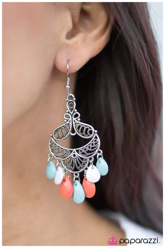 Paparazzi Earring ~ Flamenco Flavor - Multi