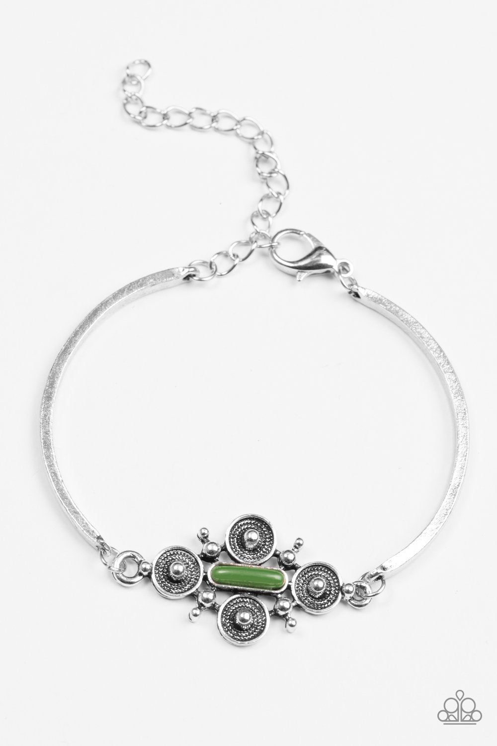 Paparazzi Bracelet ~ Mesa Flower - Green