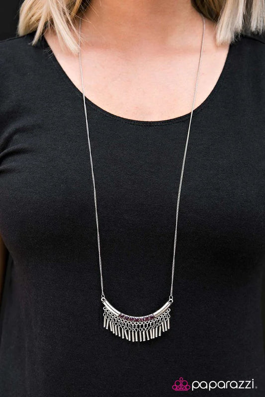 Paparazzi Necklace ~ Calling All Goddesses - Purple