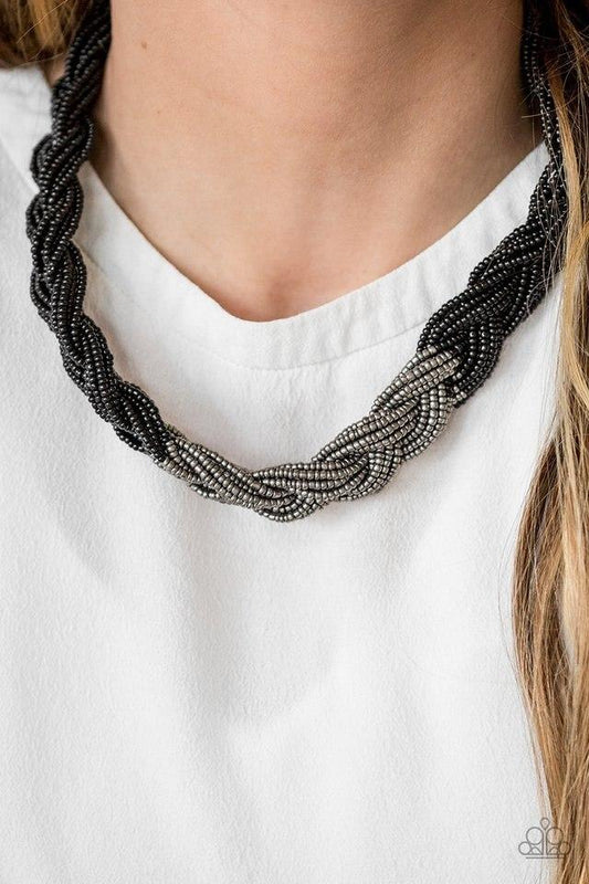 Collar Paparazzi - Brazilian Brilliance - Negro