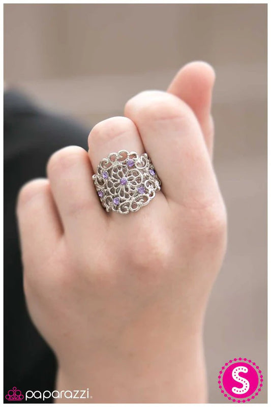 Paparazzi Ring ~ With A Twist - Purple