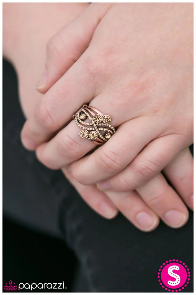 Paparazzi Ring ~ Dont Forget To Sparkle! - Copper