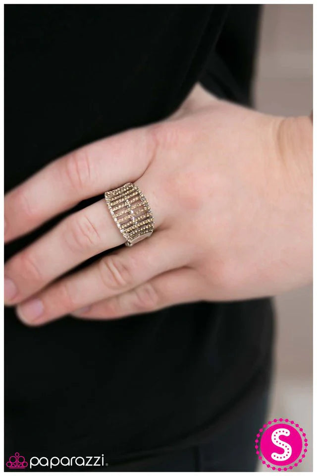 Paparazzi Ring ~ Diamond Dust - Brown