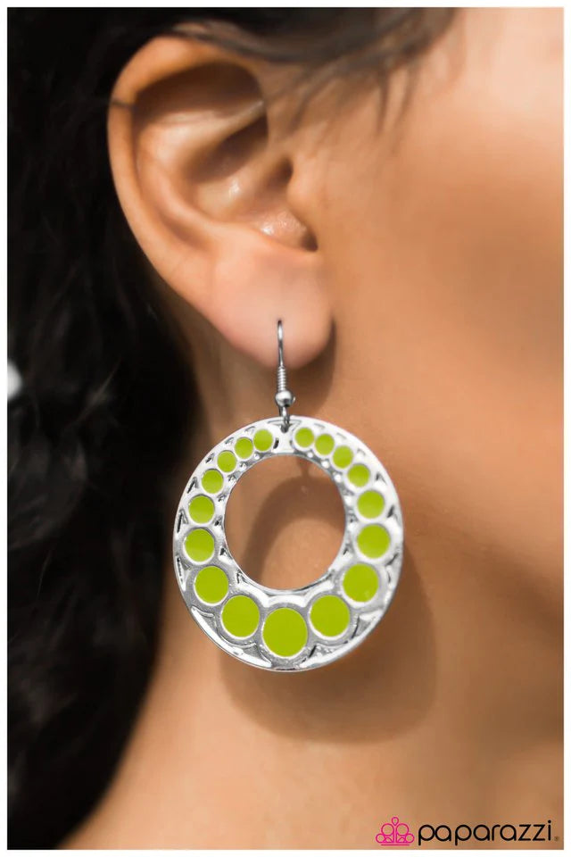 Paparazzi Earring ~ I Came, I Saw, I Conquered - Green