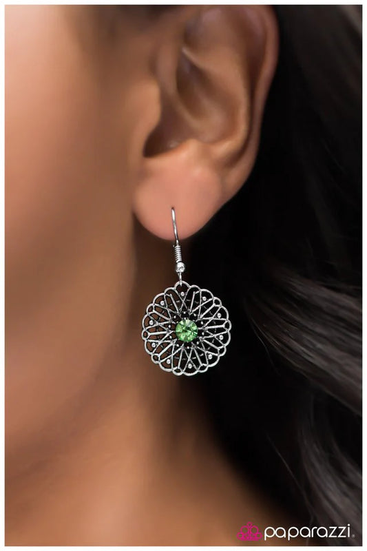 Paparazzi Earring ~ Take Me Sailing - Green